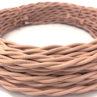 Провод декор. Витой Термостойкий 3х2,5 "Царский Стиль" RS-26-68, карамельный